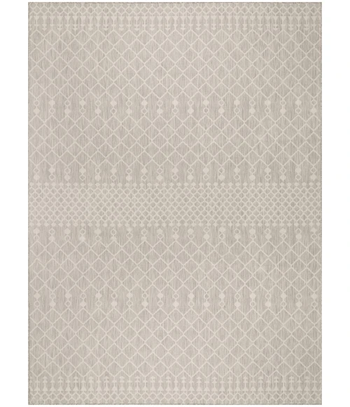 Nourison Positano Light Grey POS02 9 ft. X 12 ft. Rect. Rug
