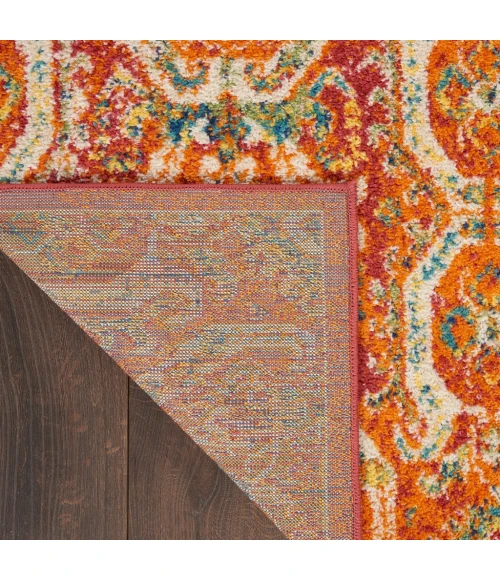 Nourison Allur Area Rug ALR05-Red Multicolor