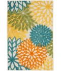 Nourison Aloha Area Rug ALH05 Turquoise Multicolor