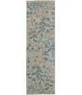 Nourison Tranquil Runner Area Rug TRA03-Ivory/Turquoise