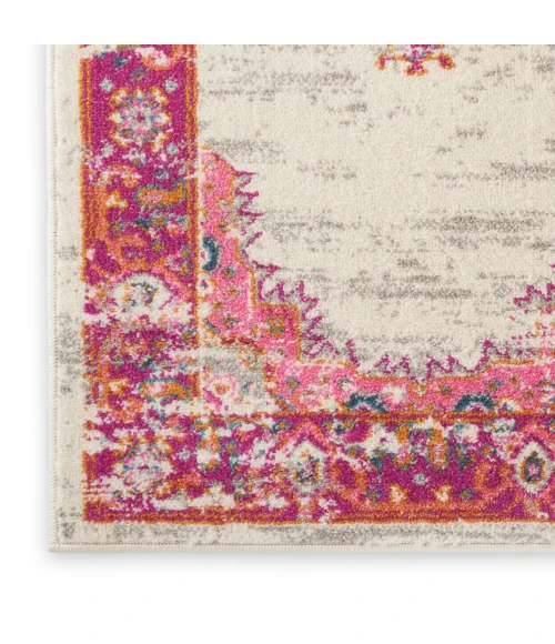 Nourison Passion Area Rug PSN03 Ivory/Fuchsia 10' x 14'