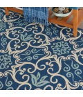 Nourison Caribbean Square Area Rug CRB02-Navy