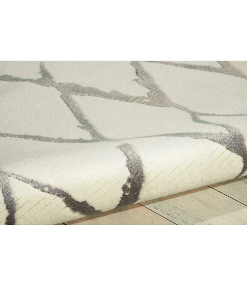 Nourison Twilight Area Rug TWI15 Ivory/Grey 5'6" x 8'