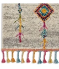 Nourison Nomad Cream Grey NMD04 2ft.2in. x 4ft. Rect. Rug