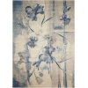 Nourison Home Somerset ST18 Ivory Blue 3 ft. 6 in. X 5 ft. 6 in. Area Rug