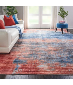 Nourison Home Safari Dreams KI374 Blue Brick 9 ft. X 12 ft. Area Rug