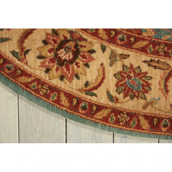 Nourison Living Treasures Round Area Rug LI05-Aqua