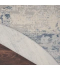 Nourison Rustic Textures Area Rug RUS10 Ivory Blue 7'10" Round