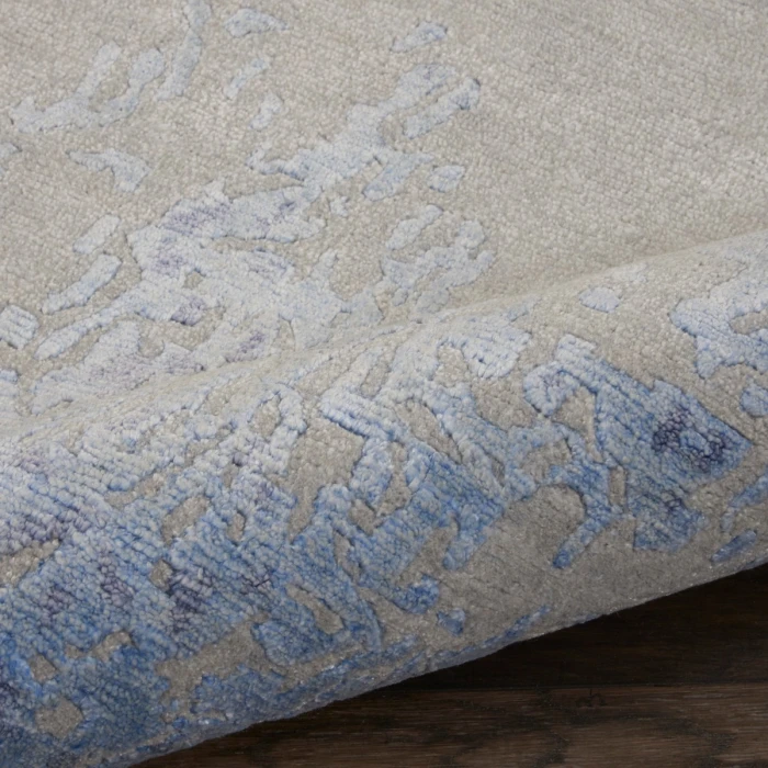 Nourison Silk Shadows Grey Blue SHA18 2 ft. X 3 ft. Rect. Rug