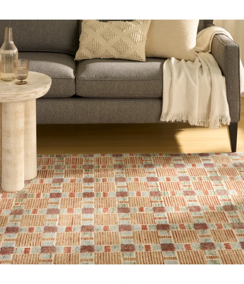 Nourison Nordic Rust Multicolor NRC14 8 ft. X 10 ft. Rect. Rug