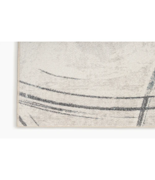 Nourison Astra Machine Washable Silver Blue ASW14 7 ft. 10 in. X 10 ft. Rectangle Rug