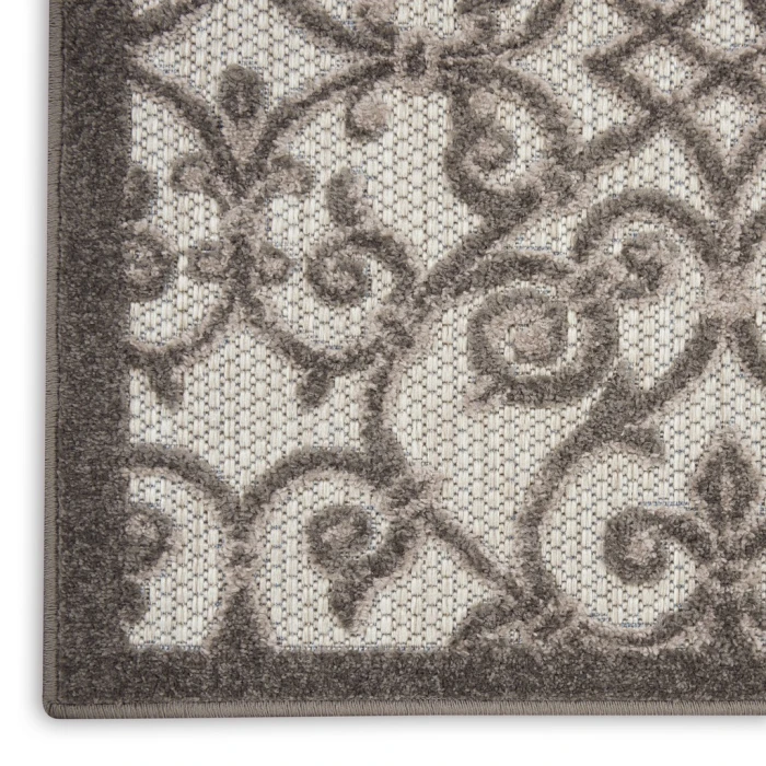 Nourison Aloha Area Rug ALH21-Grey/Charcoal