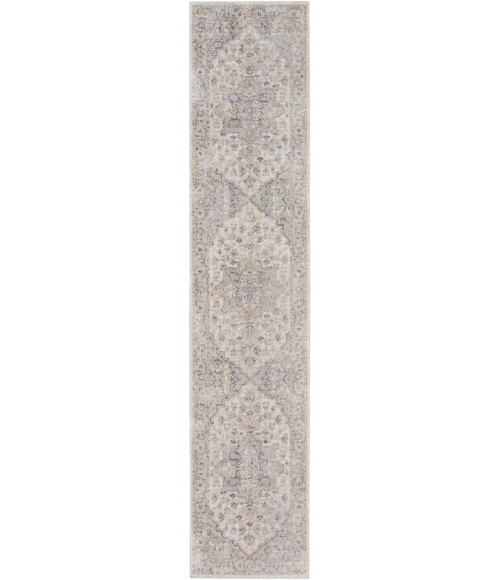 Nourison Astra Machine Washable Area Rug ASW12 Silver Grey