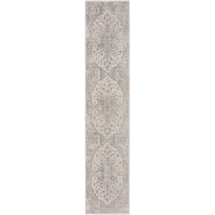 Nourison Astra Machine Washable Area Rug ASW12 Silver Grey
