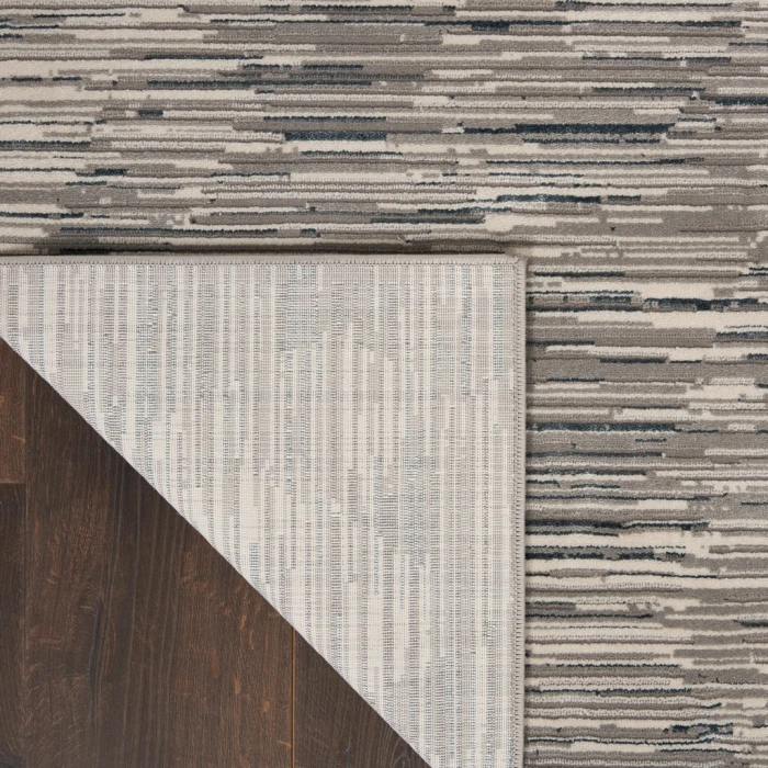Michael Amini MA90 Uptown Runner Area Rug UPT01-Grey/Ivory