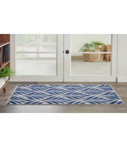Nourison Home Aloha ALH35 Blue 2 ft. 8 in. X 4 ft. Area Rug