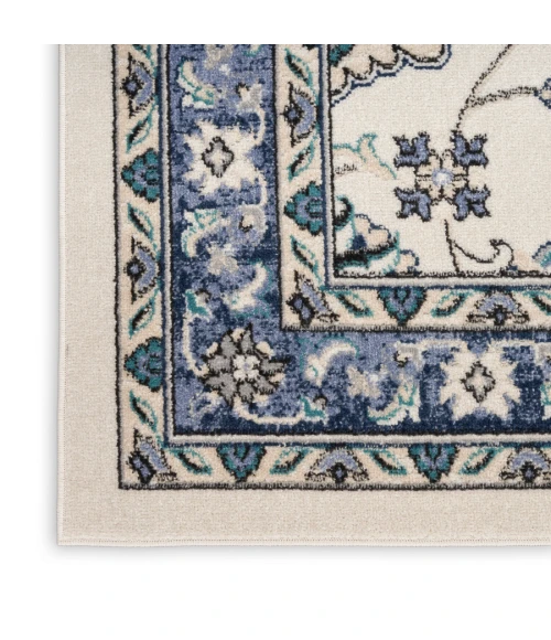 Nourison Home Nourison Essentials Ivory Blue NRE05 2 ft. X 4 ft. Rectangle Rug