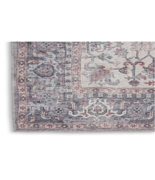 Nicole Curtis Machine Washable Series 1 Grey SR104 3 ft. X 5 ft. Rectangle Rug