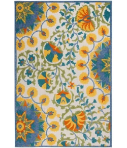 Nourison Home Aloha ALH22 Multicolor 3 ft. 6 in. X 5 ft. 6 in. Area Rug