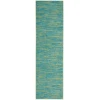 Nourison Home Nourison Essentials NRE01 Blue Green 2 ft. 2 in. X 10 ft. Area Rug