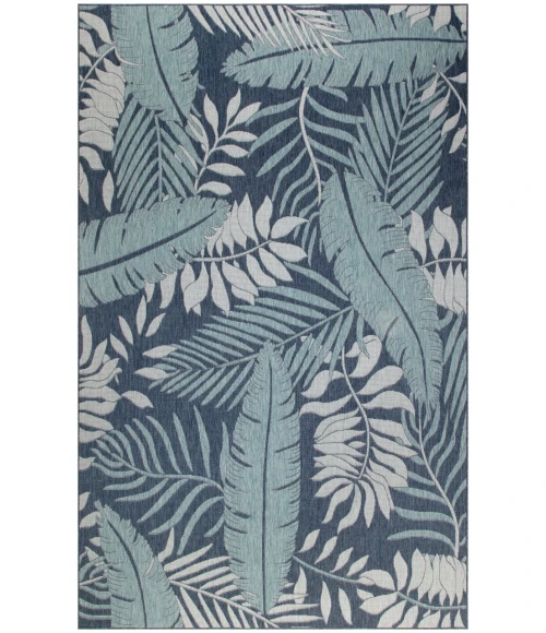 Nourison Garden Oasis Navy GOA02 8 ft. X 10 ft. Rectangle Rug