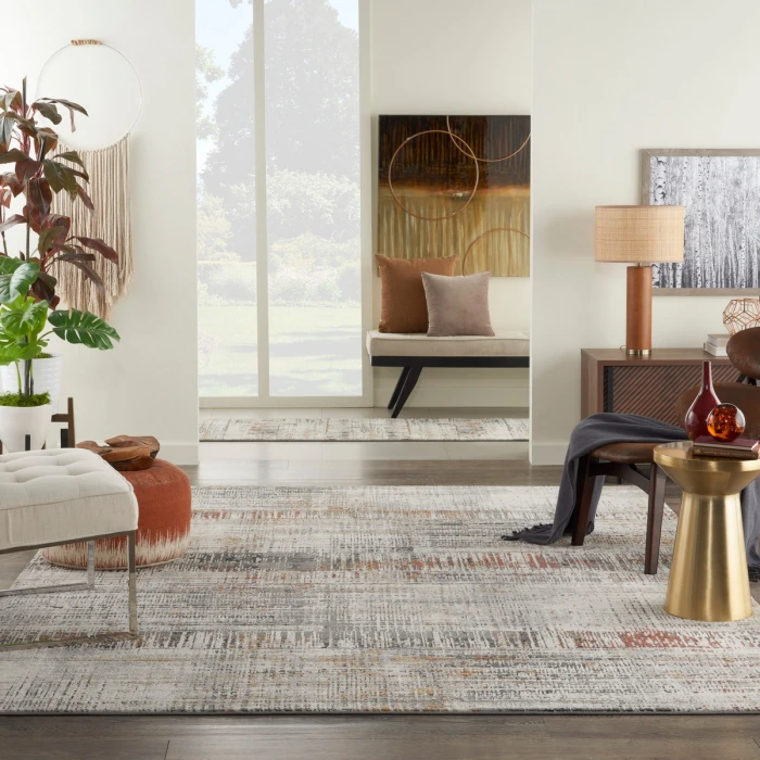 Nourison Tangra Multicolor TNR04 9 ft. X 12 ft. Rect. Rug