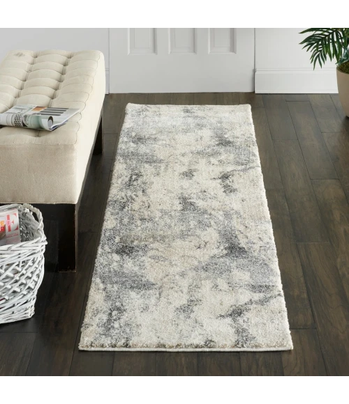 Nourison Fusion Area Rug FSS16-Cream Grey