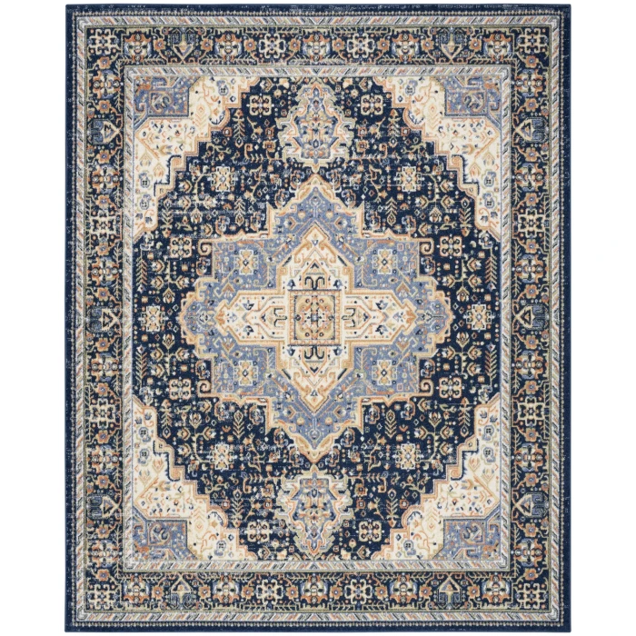 Nourison Nourison Essentials Persian Navy NRE07 8 ft. X 10 ft. Rect. Rug