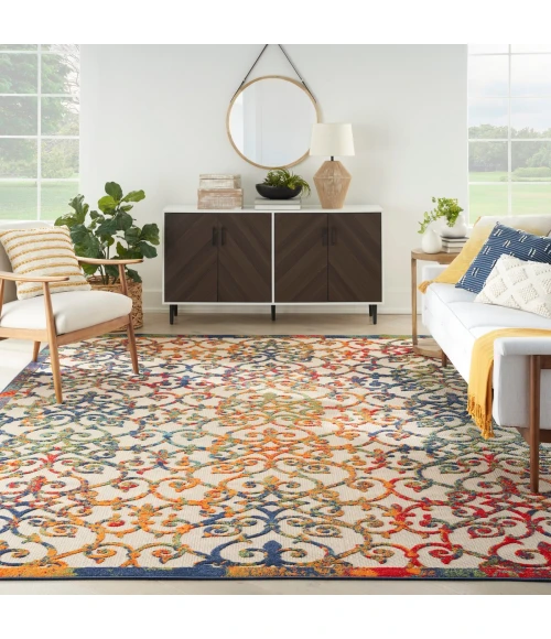 Nourison Aloha Area Rug ALH21 Multicolor 10' x 14'