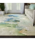 Nourison Prismatic Area Rug PRS16 Seafoam 7'9" x 9'9"