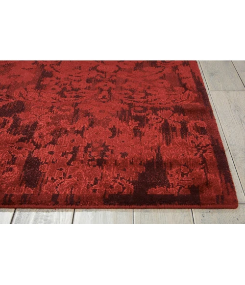Nourison Home Nightfall Red NGT03 7ft.9in. x 9ft.9in. Rect. Rug