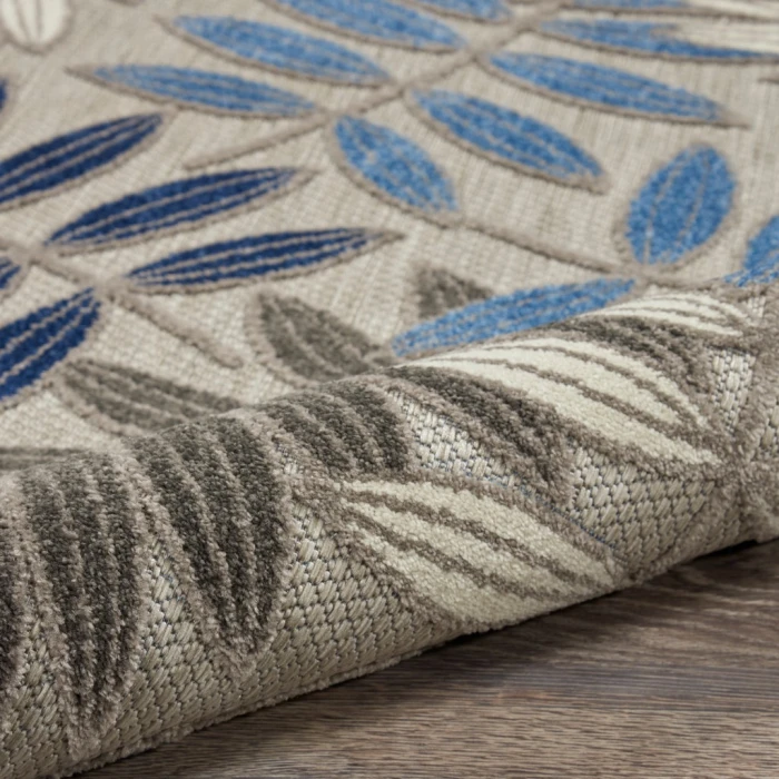 Nourison Aloha Area Rug ALH18-Grey/Blue