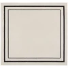 Nourison Home Nourison Essentials NRE02 Ivory/Black 5 ft. Square Area Rug