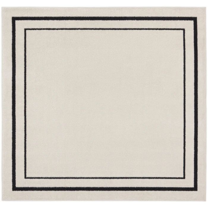 Nourison Nourison Essentials Area Rug NRE02 Ivory/Black