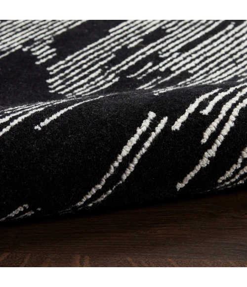 Michael Amini Ma30 Star Area Rug SMR02 Black Ivory