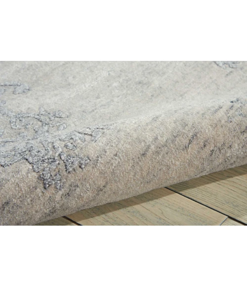 Nourison Silk Shadows Ivory Silver SHA14 6 ft. X 8 ft. Rect. Rug