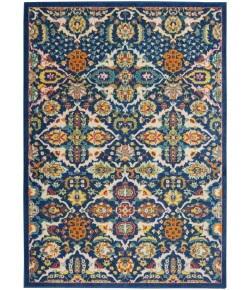Nourison Home Allur ALR03 Navy Multicolor 5 ft. 3 in. X 7 ft. 3 in. Area Rug