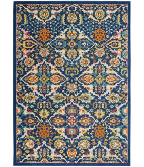 Nourison Allur Area Rug ALR03-Navy Multicolor