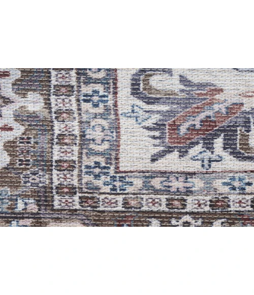 Nicole Curtis Machine Washable Series 1 Olive Ivory SR104 5 ft. 3 in. X 7 ft. 3 in. Rectangle Rug