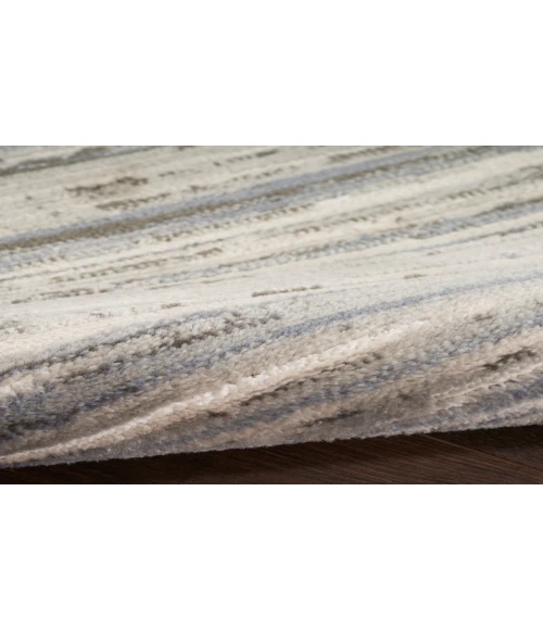 Nourison Serenity Home Ivory Grey Blue SRH03 5 ft. 3 in. X 7 ft. 3 in. Rectangle Rug