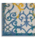 Nourison Aloha Area Rug ALH21 Ivory Blue 12' x 15'