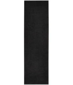 Nourison Home Nourison Essentials NRE01 Black 2 ft. 2 in. X 10 ft. Area Rug