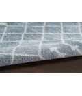 Nourison Astra Machine Washable Blue ASW10 2 ft. X 6 ft. Rectangle Rug
