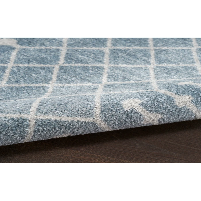 Nourison Astra Machine Washable Blue ASW10 2 ft. X 6 ft. Rectangle Rug
