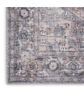 Nicole Curtis Machine Washable Series 1 Area Rug SR101 Black 5' x 7'
