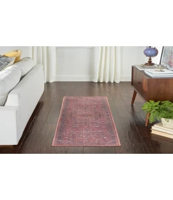 Nourison Home New Concept Washables SR102 Brick 2 ft. 2 in. X 12 ft. Area Rug