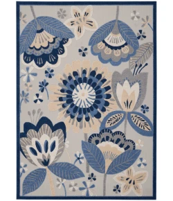 Nourison Home Aloha ALH25 Blue Grey 7 ft. 10 in. X 10 ft. 6 in. Area Rug