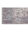 Nicole Curtis Machine Washable Series 1 Grey SR104 2 ft. 2 in. X 12 ft. Rectangle Rug