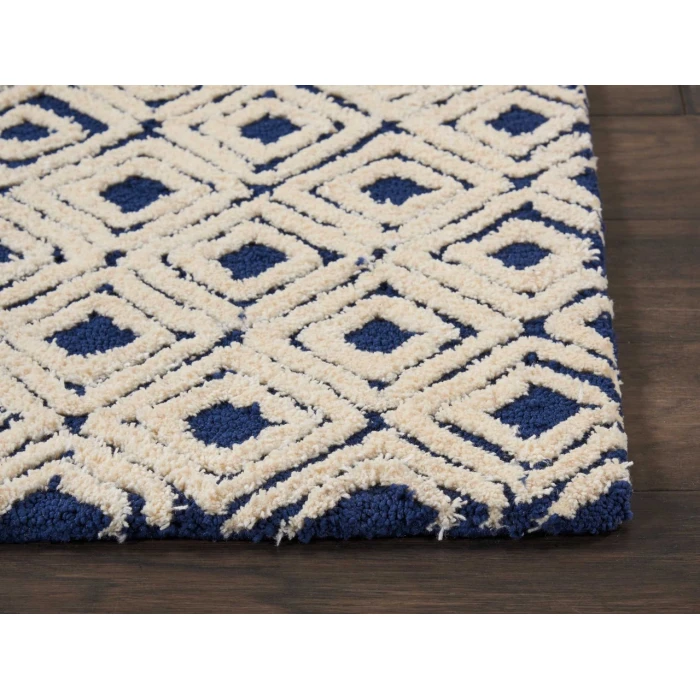 Nourison Home Deco Mod Navy 46358 2ft.3in. x 7ft.6in. Rect. Rug