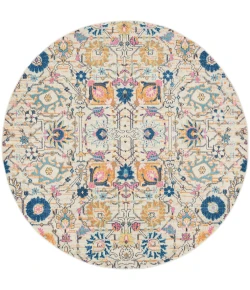Nourison Home Passion PSN01 Ivory/Multi 8 ft. Round Area Rug